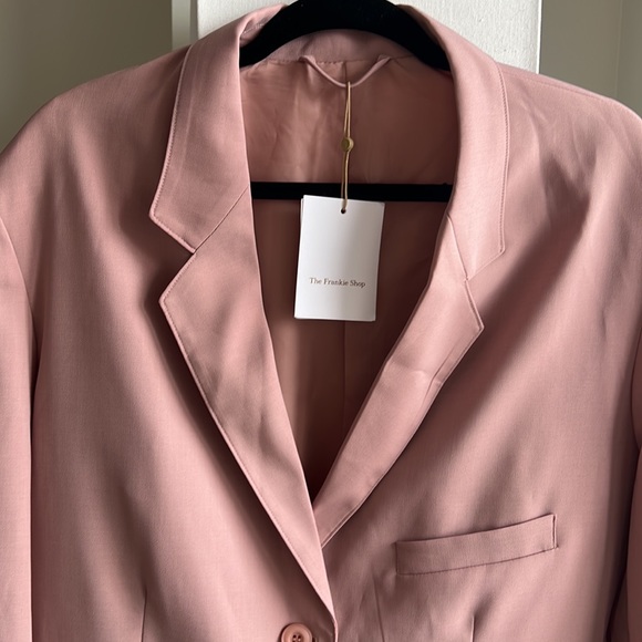 RESERVED - NWT Frankie shop blush pink oversized blazer - Picture 6 of 15